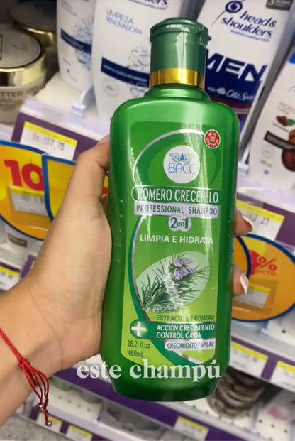 Shampoo Romero Crece Cabello Sin Sal